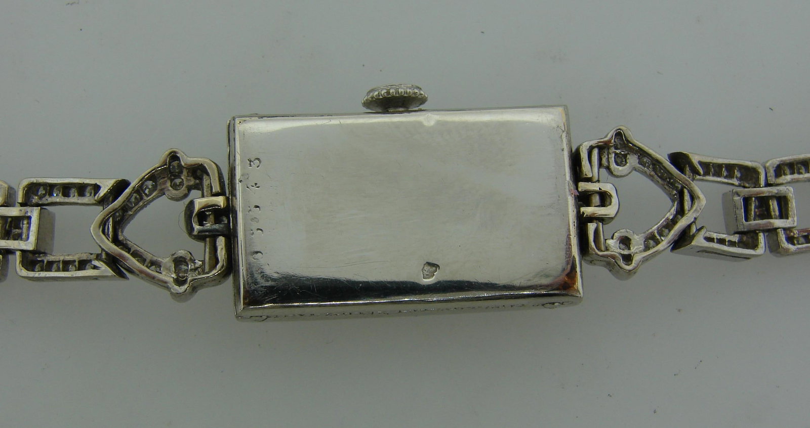 Van Cleef & Arpels Ladies Art Deco Wristwatch Platinum Diamond Manual Wind - 5