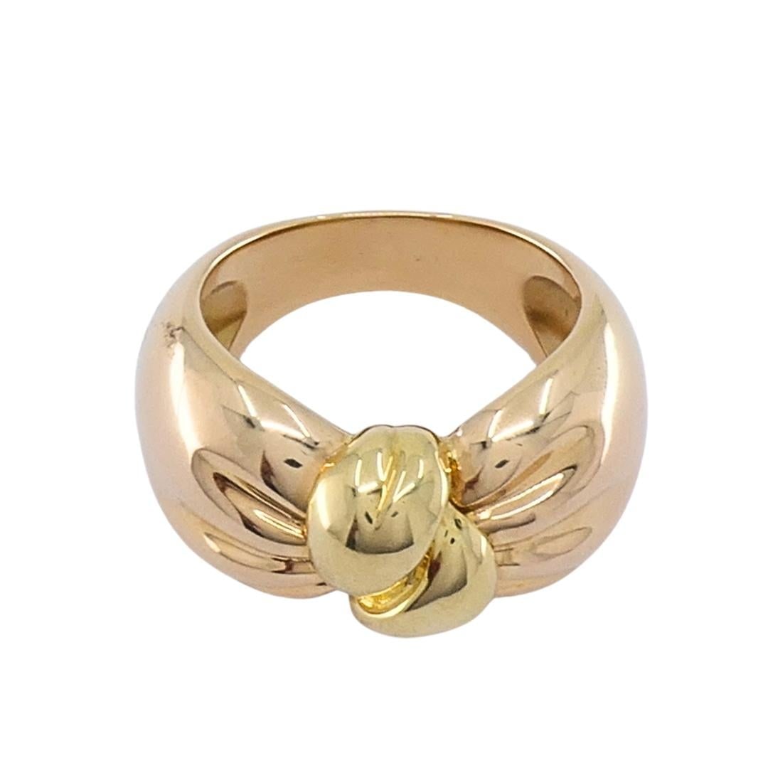 Van Cleef & Arpels 18k Two-Tone Gold Knot Ring - 4