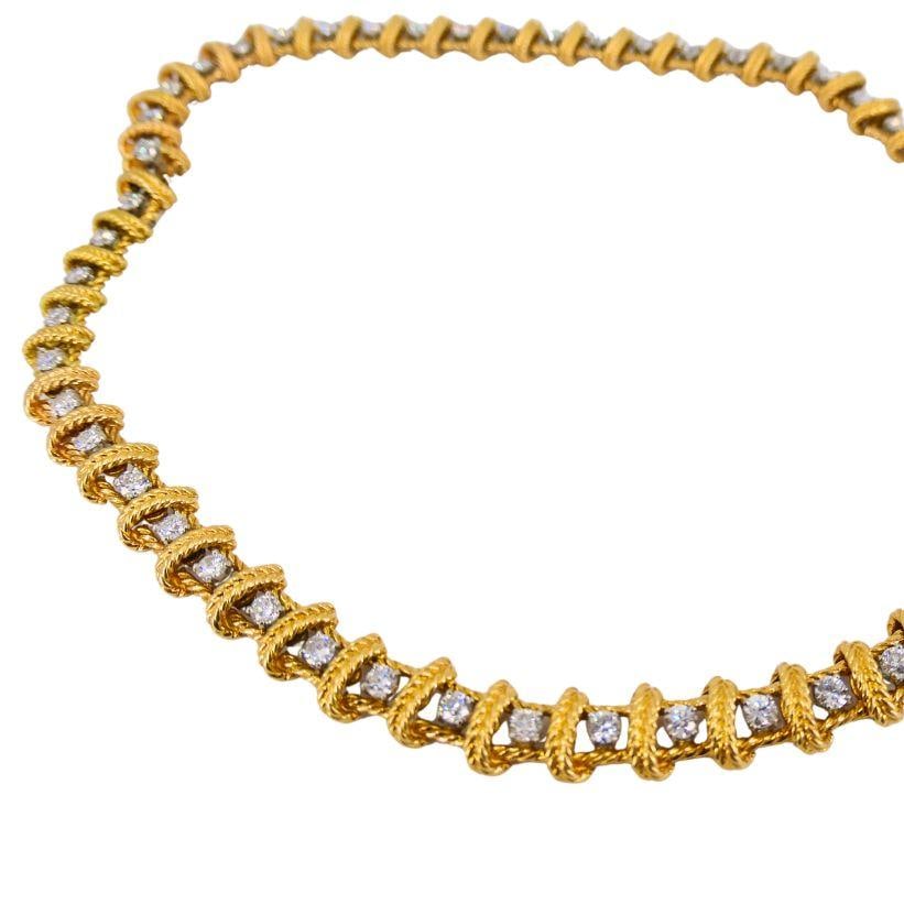 Ruser Diamond Necklace Two Bracelets Set Vintage Jewelry - 4