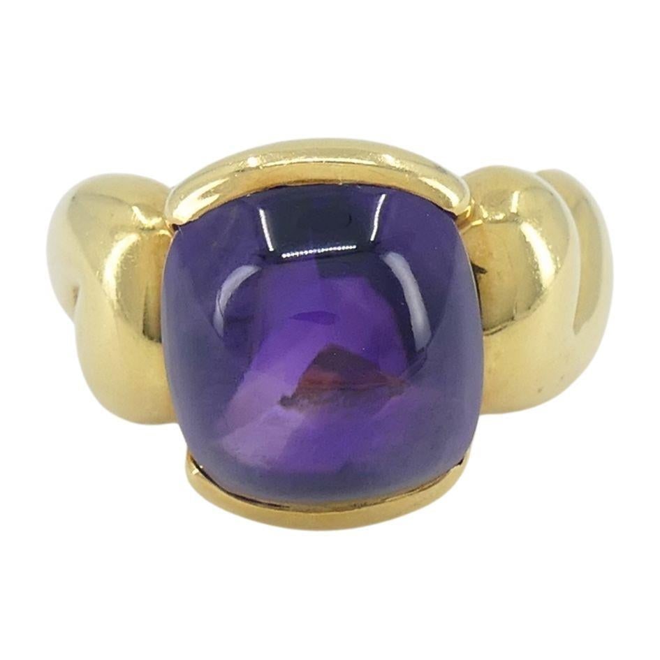 Gucci 18k Gold Amethyst Ring 6.5 - 3
