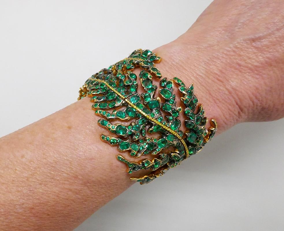 Michele della Valle Emerald Fancy Yellow Diamond Gold Bracelet - 2
