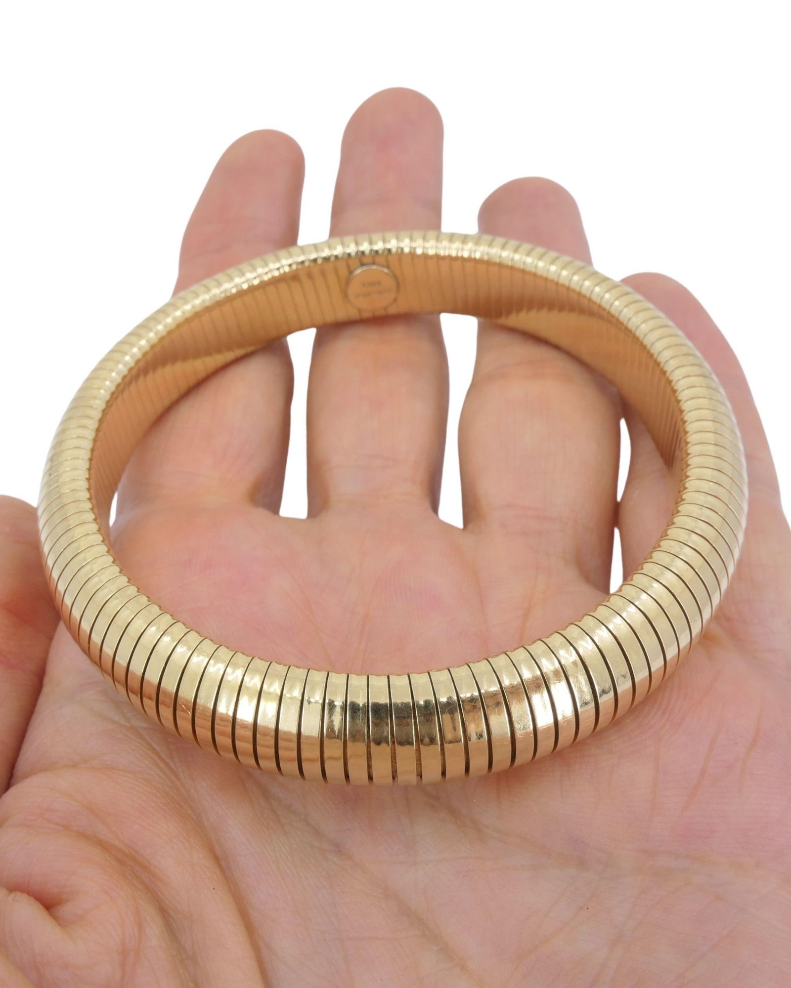 Forstner 14k Gold Bracelet Tubogas Style - 3
