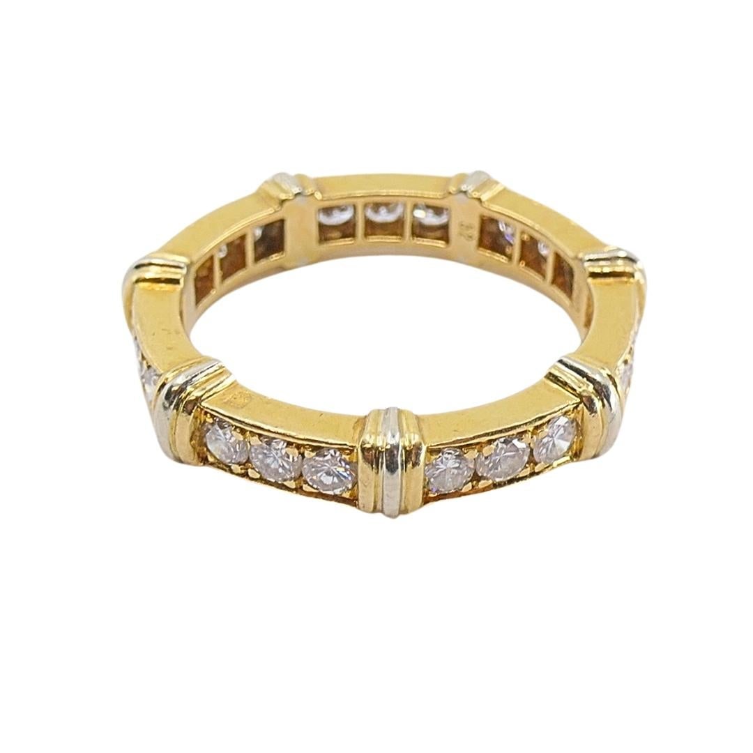Cartier 18k Gold Contessa Diamond Eternity Band Ring - 4