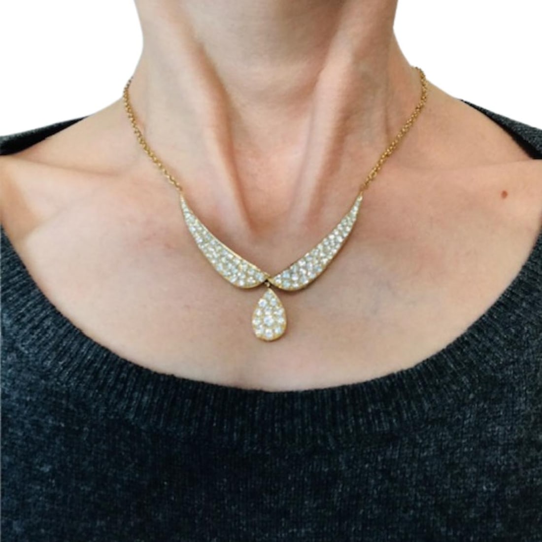 Vintage Van Cleef & Arpels Diamond Necklace 18k Gold - 2