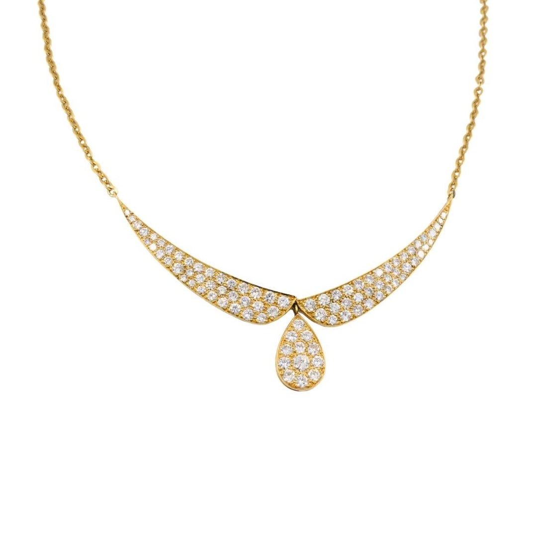 Vintage Van Cleef & Arpels Diamond Necklace 18k Gold - 3
