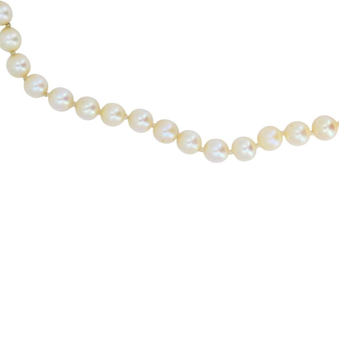 Vintage 14k Gold Cultured South Sea Pearl Strand Necklace - 4