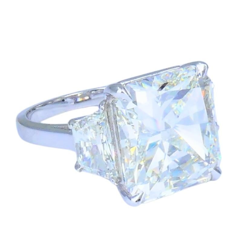 8.02-carat GIA Certified Diamond Ring 18k White Gold Modern Jewelry - 5