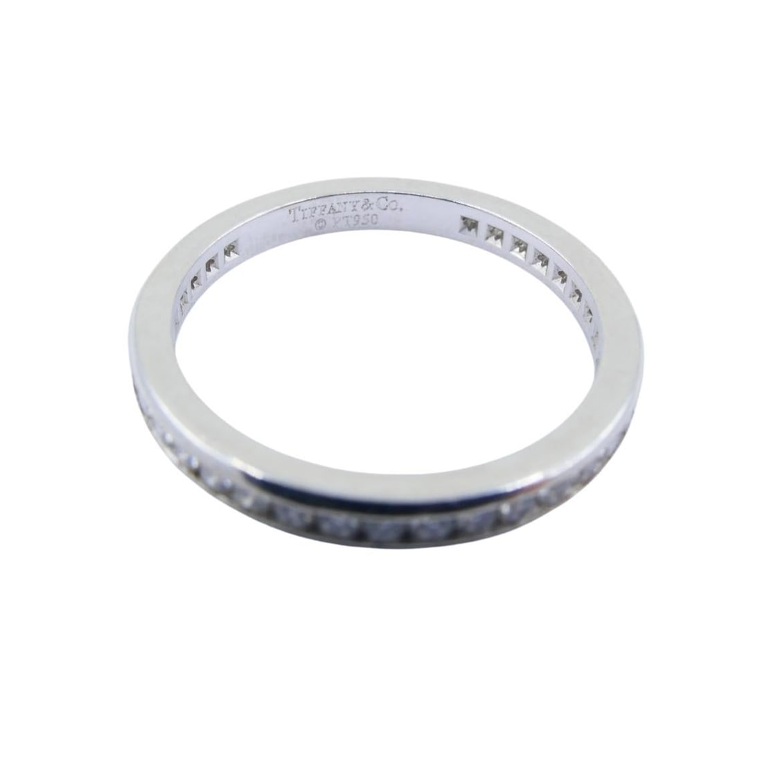 Vintage Tiffany & Co. Diamond Eternity Band Platinum Size 6 - 3