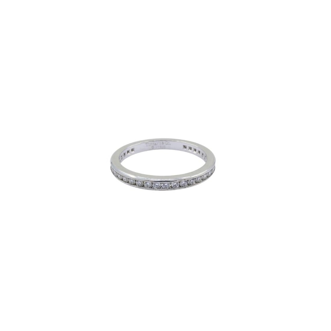 Vintage Tiffany & Co. Diamond Eternity Band Platinum Size 6 - 4