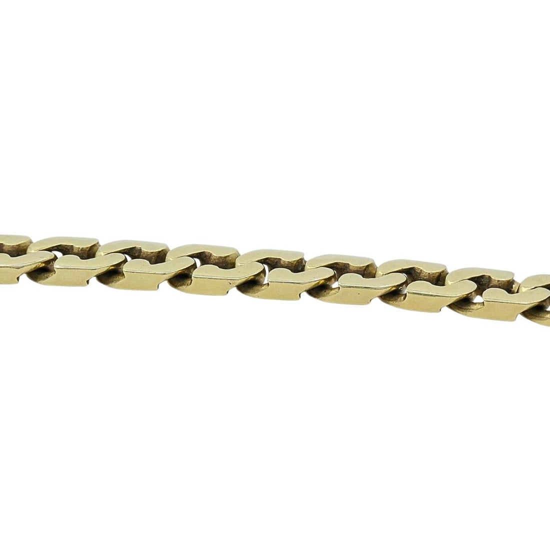 Vintage Italian 14K Gold Curb-Link Chain Bracelet - 5