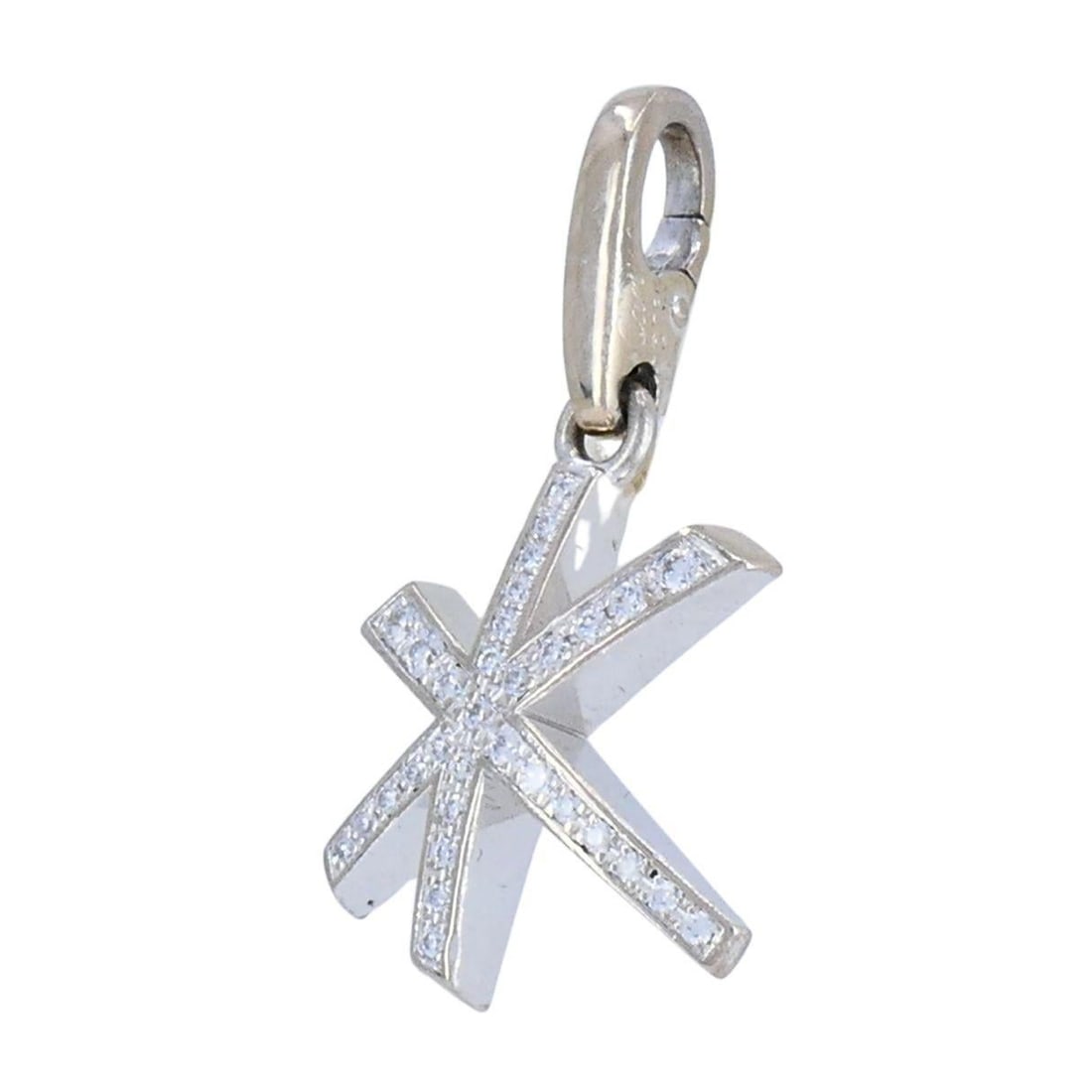 Cartier 18K White Gold Diamond Firework Charm Pendant - 3