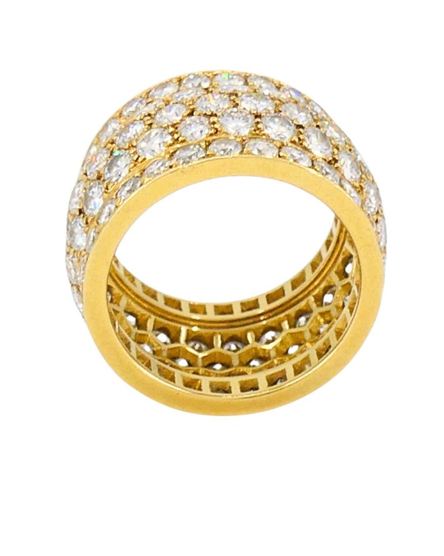 Cartier Nigeria Ring Diamond Pave Eternity Band - 5