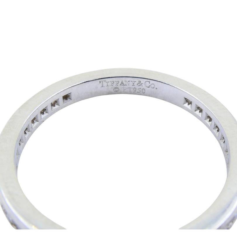 Tiffany & Co. Wedding Band Platinum Diamond Ring - 3