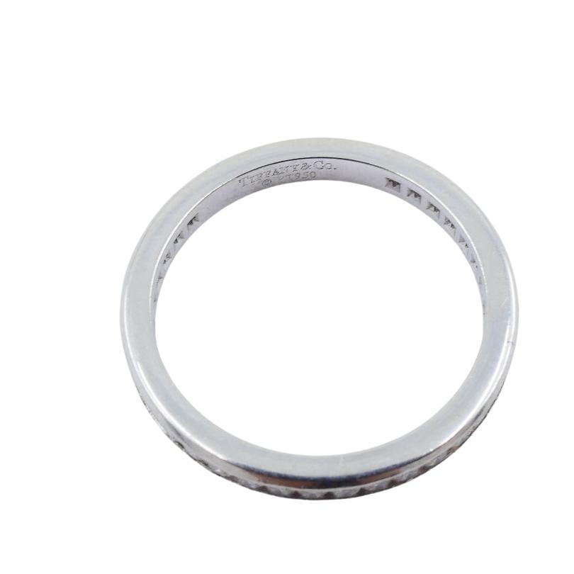 Tiffany & Co. Wedding Band Platinum Diamond Ring - 5