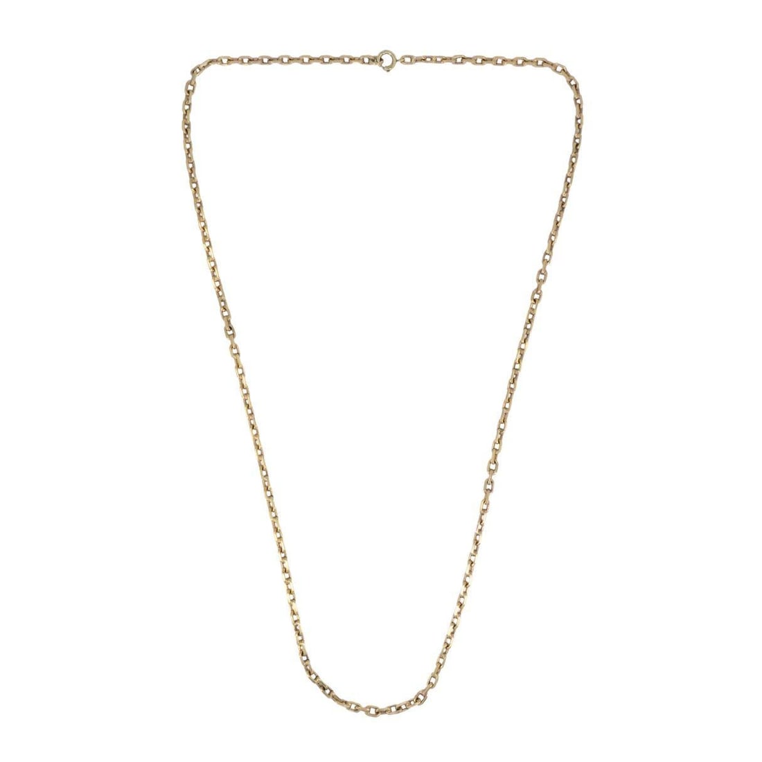 18k Rose Gold Cable Link Chain Necklace, Circa 1990s - 3