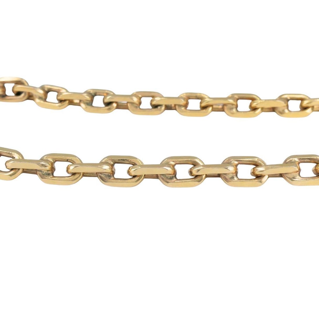 18k Rose Gold Cable Link Chain Necklace, Circa 1990s - 4