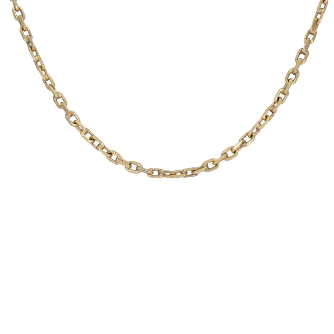 18k Rose Gold Cable Link Chain Necklace, Circa 1990s - 5