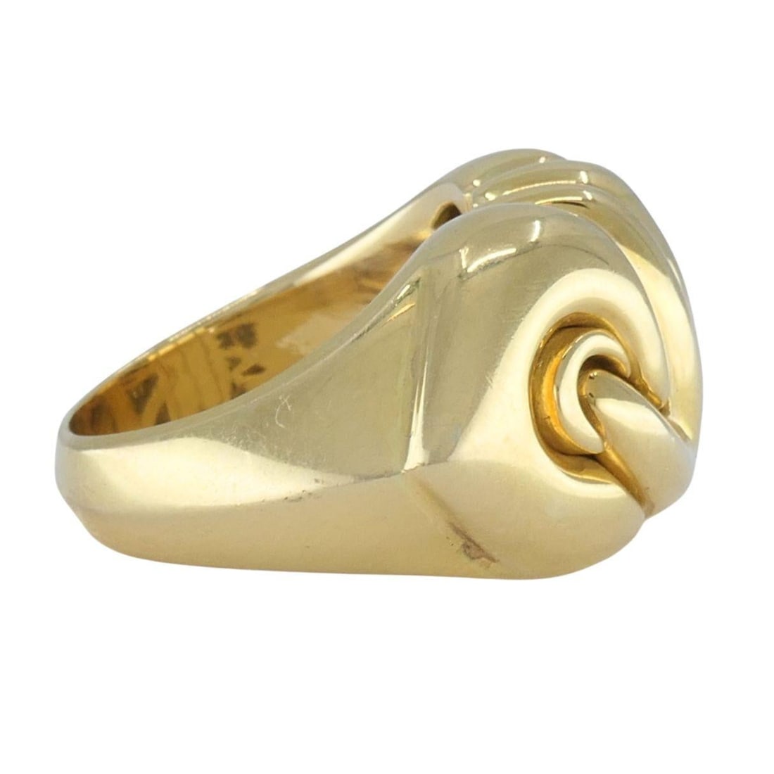 Sculptural 18k Yellow Gold Ring, Size 6.75 - 5