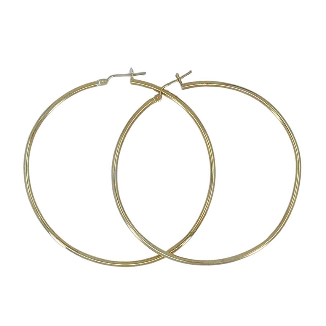14k Gold Large Hoop Earrings - 3
