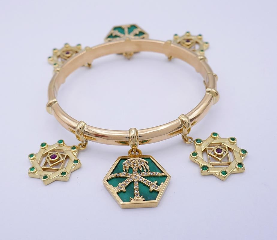 Vintage Cartier Charm Bracelet 18k Gold French Estate Jewelry - 3