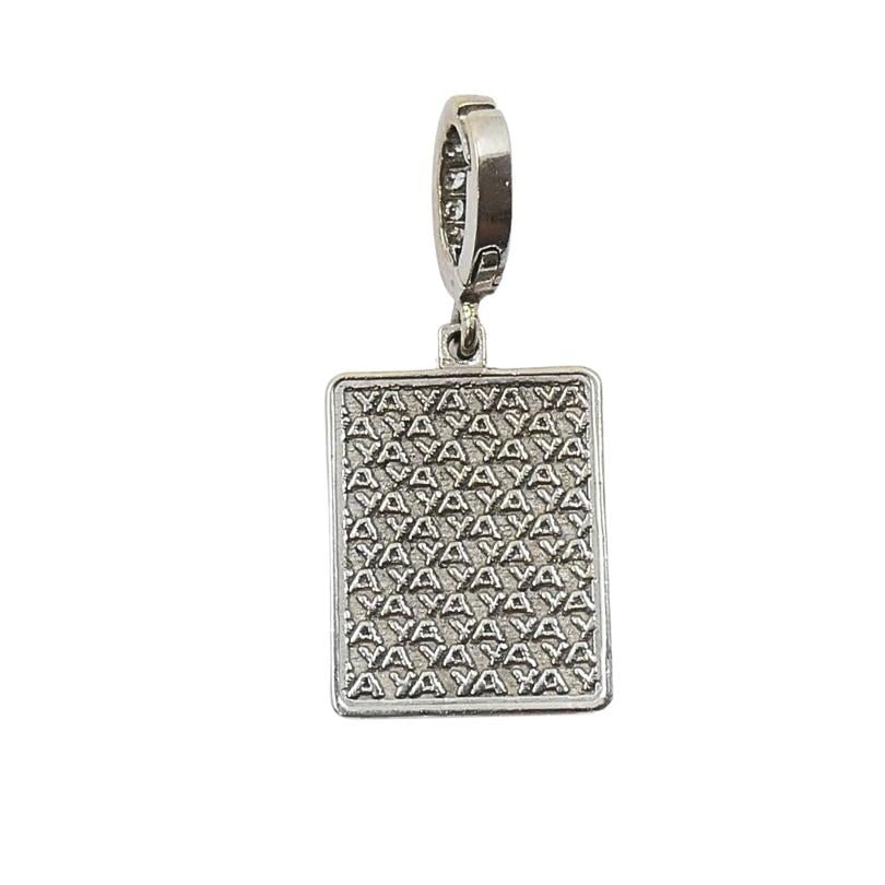 Vintage 12k Gold Domino Six Charm Pavé Diamond Bail - 5
