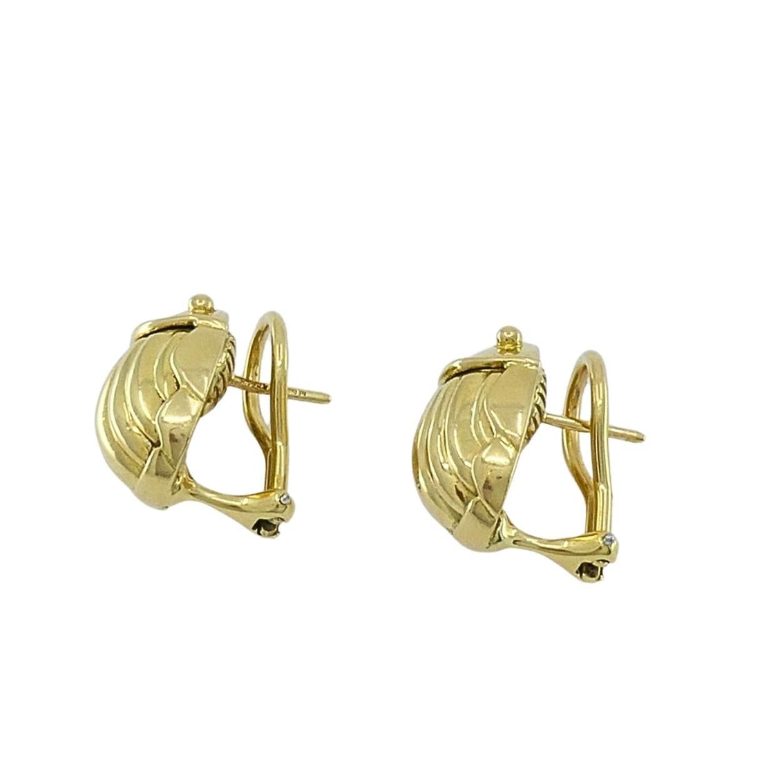Tiffany & Co. 18k Yellow Gold Scarab Earrings, Circa 1993 - 4