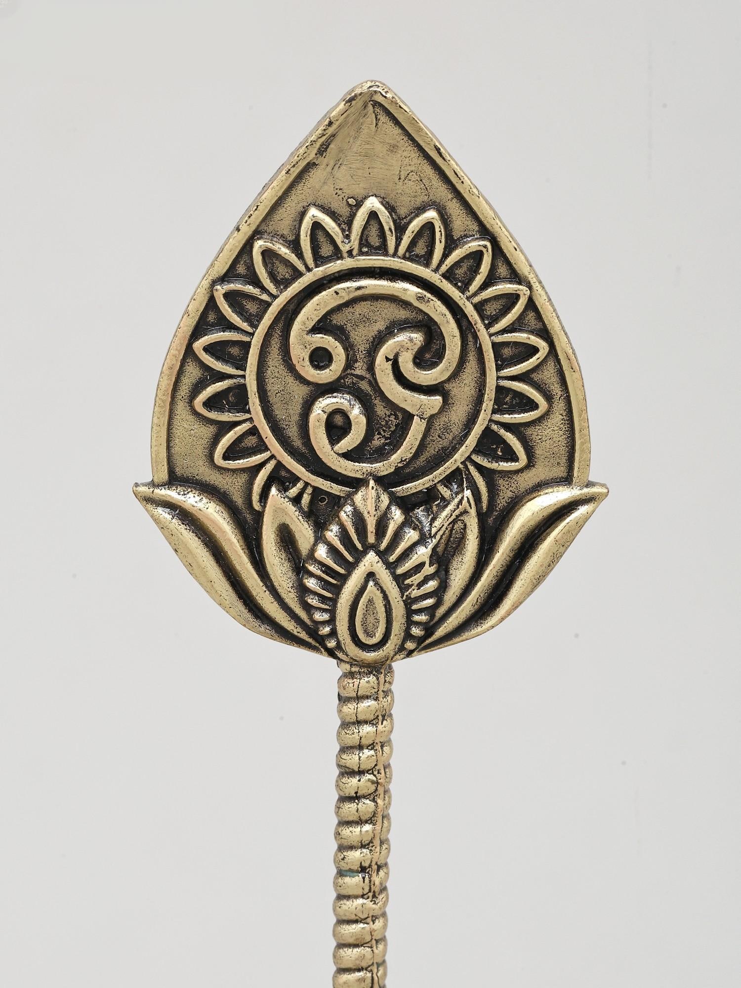 Superfine Vel of Murugan with Wood Base | Brass Statue | Made in India - 2