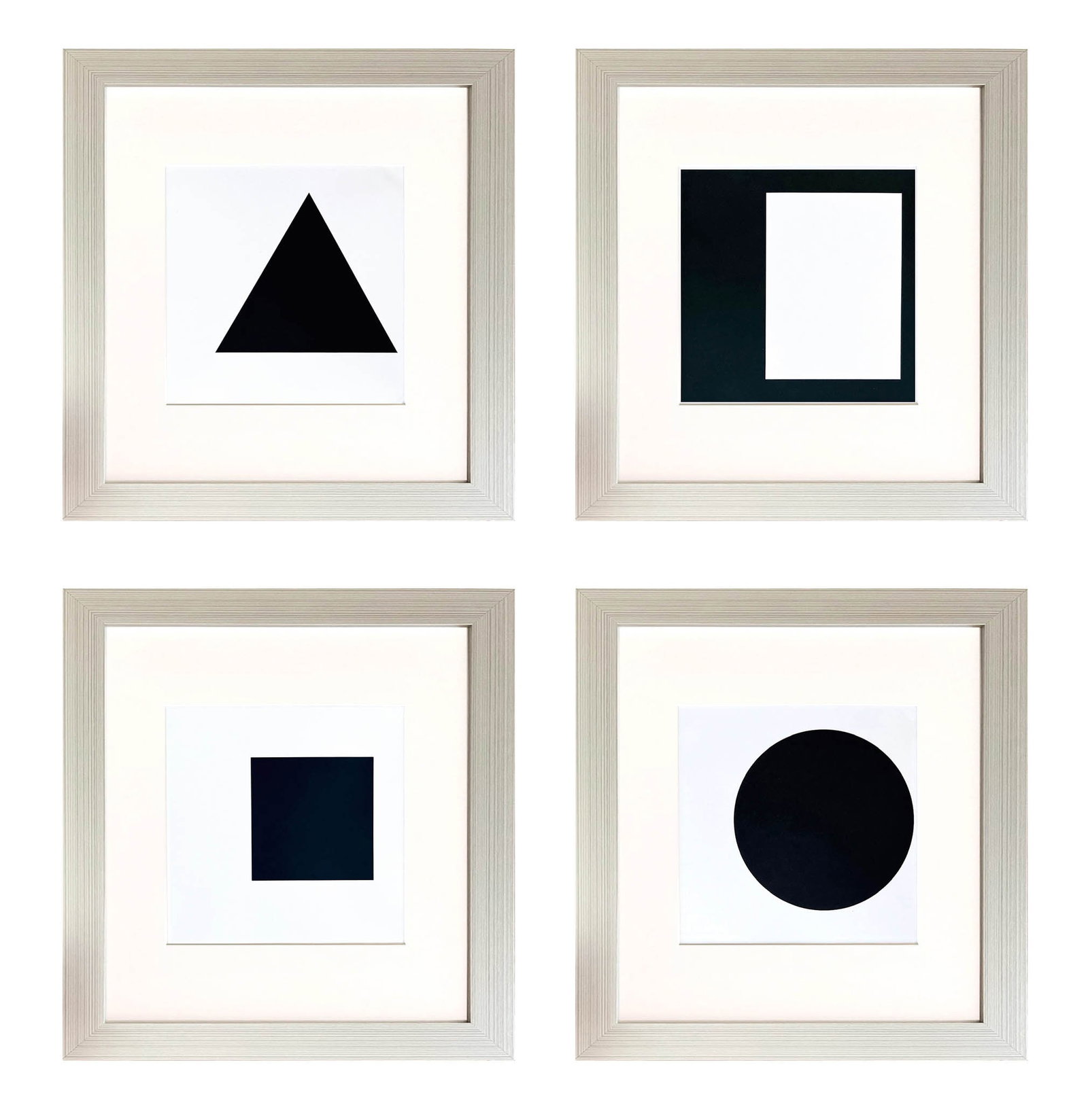 Ellsworth Kelly 1999 Set of four linogravures framed: Artist: Ellsworth Kelly Title: Set of four No. 14,15,16 & 17 Medium: Linogravure Marks: Not signed, not numbered Printed: 1999 by Heinrich Winterscheidt, D?sseldorf Paper Size: 7.50 x 8 inches Pro