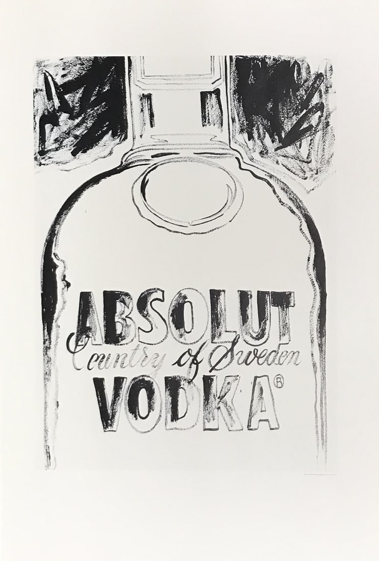 1999 Andy Warhol Absolut Vodka 3 print Pop Art: Artist: Andy Warhol Country: USA Title: Absolute Vodka 3 Printed: Offset on luster paper, 1999 Paper Size: 19.50 x 13.50 inch Provenance: Catalog Andy Warhol Condition: Very Good Andy Warhol (1928 -