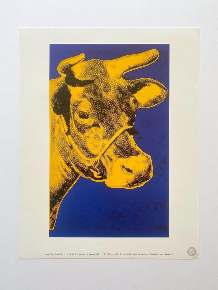 1989 Andy Warhol Pop Art Cow (1971) (1 of 1)