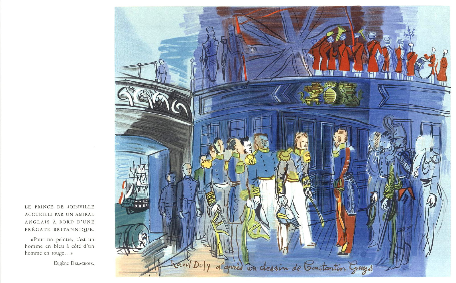 1965 Raoul Dufy Lithograph 9 Le Prince de Joinville (1 of 1)