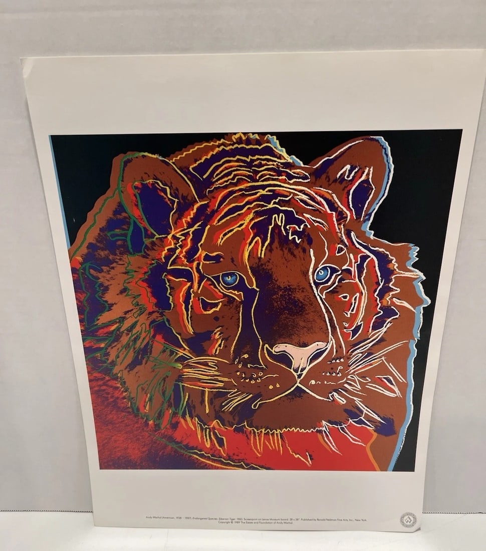 Andy Warhol Pop Art Siberian Tiger 1983 - 2