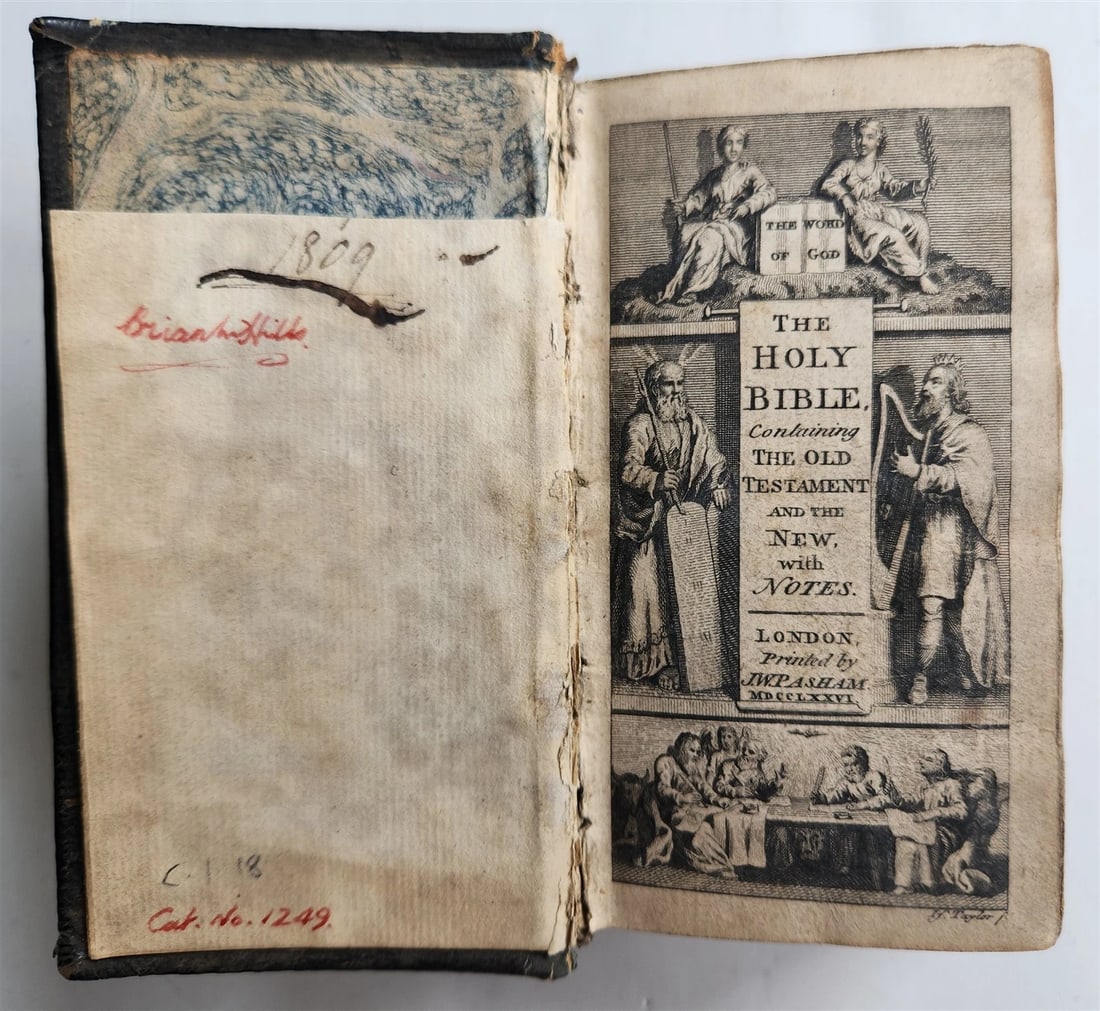 1776 BIBLE in ENGLISH antique OLD & NEW TESTAMENT - 4