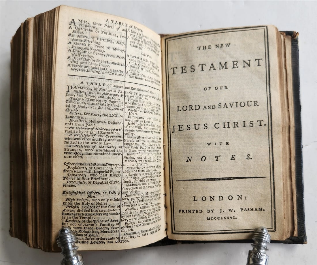 1776 BIBLE in ENGLISH antique OLD & NEW TESTAMENT - 5