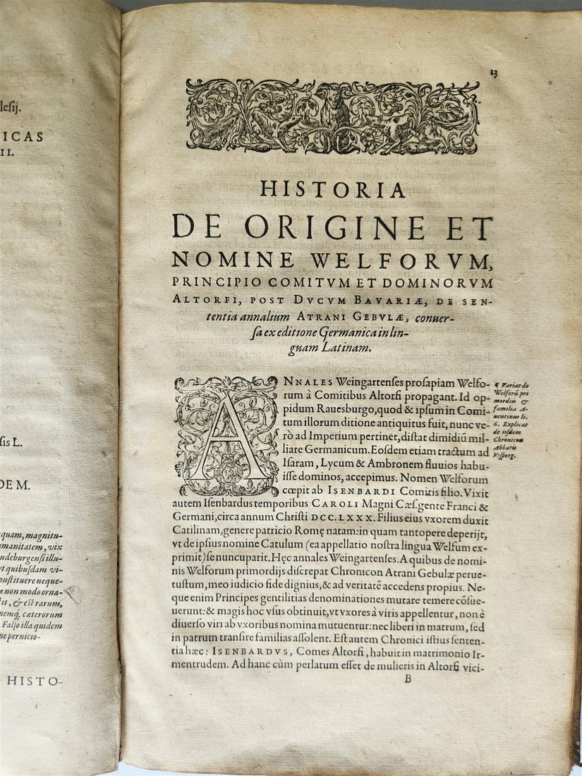 1581 GERMAN HISTORY of BRANDENBURG antique ORIGINAL VELLUM BINDING FOLIO rare - 7