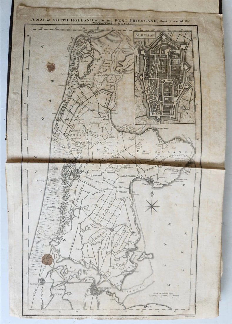 1800 Narrative of Expedition to Holland in 1799 antique ILLUSTRATED 18th century - 2