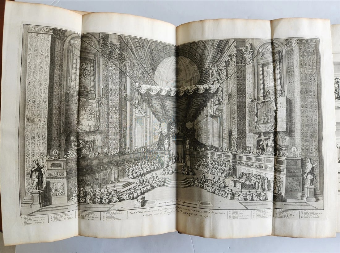 1727 HISTORY of CEREMONIES CUSTOMS of ALL PEOPLE 6 VOLUMES antique ILLUSTRATED - 5
