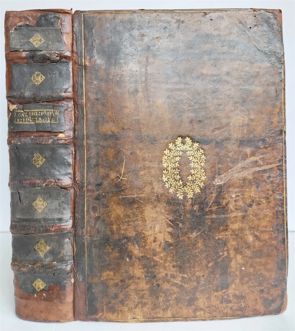 1586 GALEN WORKS GIUNTA PRESS antique 16th CENTURY THICK FOLIO medical treatise - 3