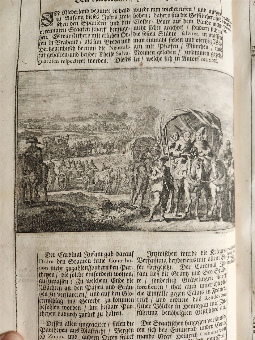 1701 WORLD'S HISTORY in GERMAN ILLUSTRATED antique VELLUM BOUND FOLIO - 7