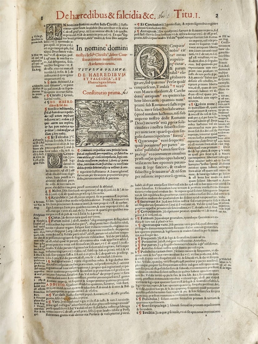 1558 LAW BOOK antique MASSIVE 16th C. FOLIO illustrated VOLUMEN HOC COMPLECTITUR - 6