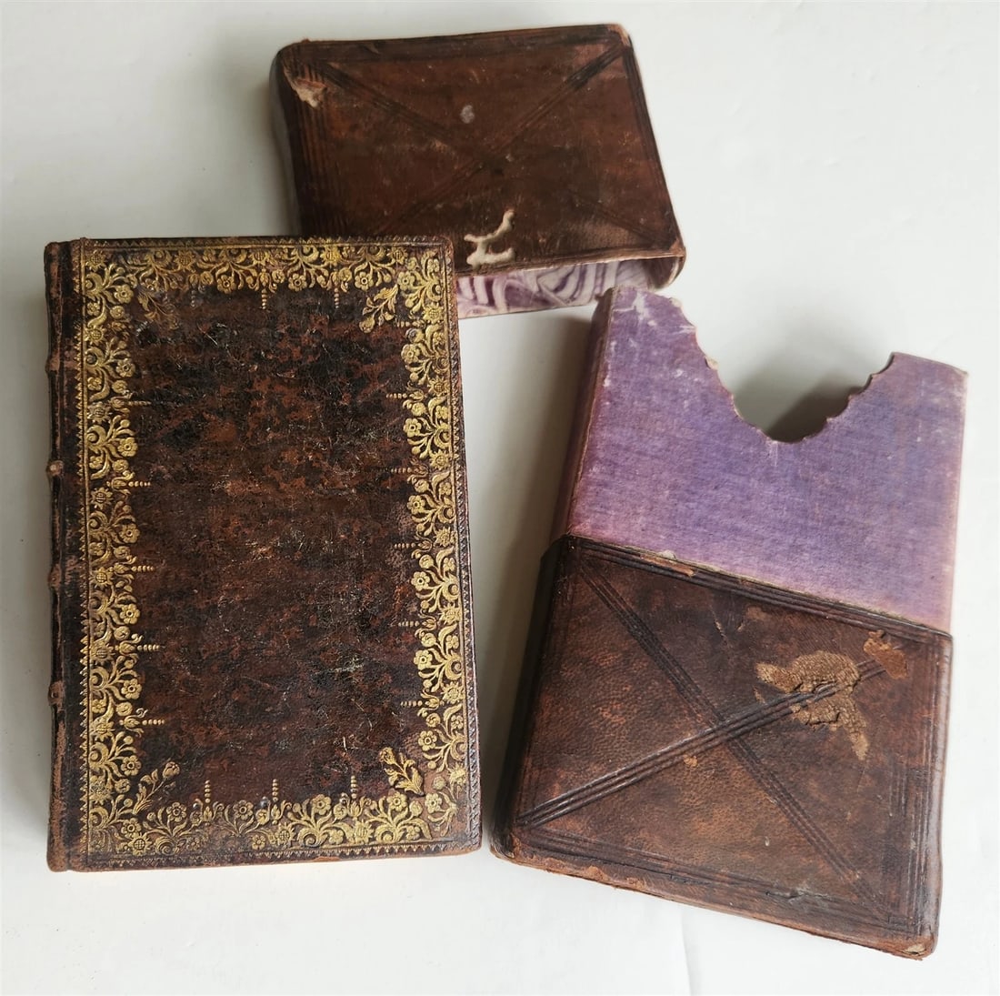 1790s MANUSCRIPT PRAYER BOOK in GERMAN antique 18th CENTURY w/ SLIPCASE - 2