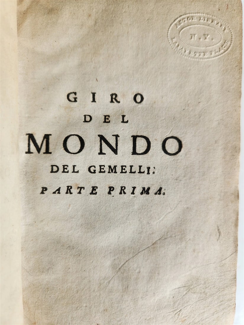 1721 TRAVELS to TURKEY by Gio. Gemelli ILLUSTRATED antique VELLUM BINDING - 7