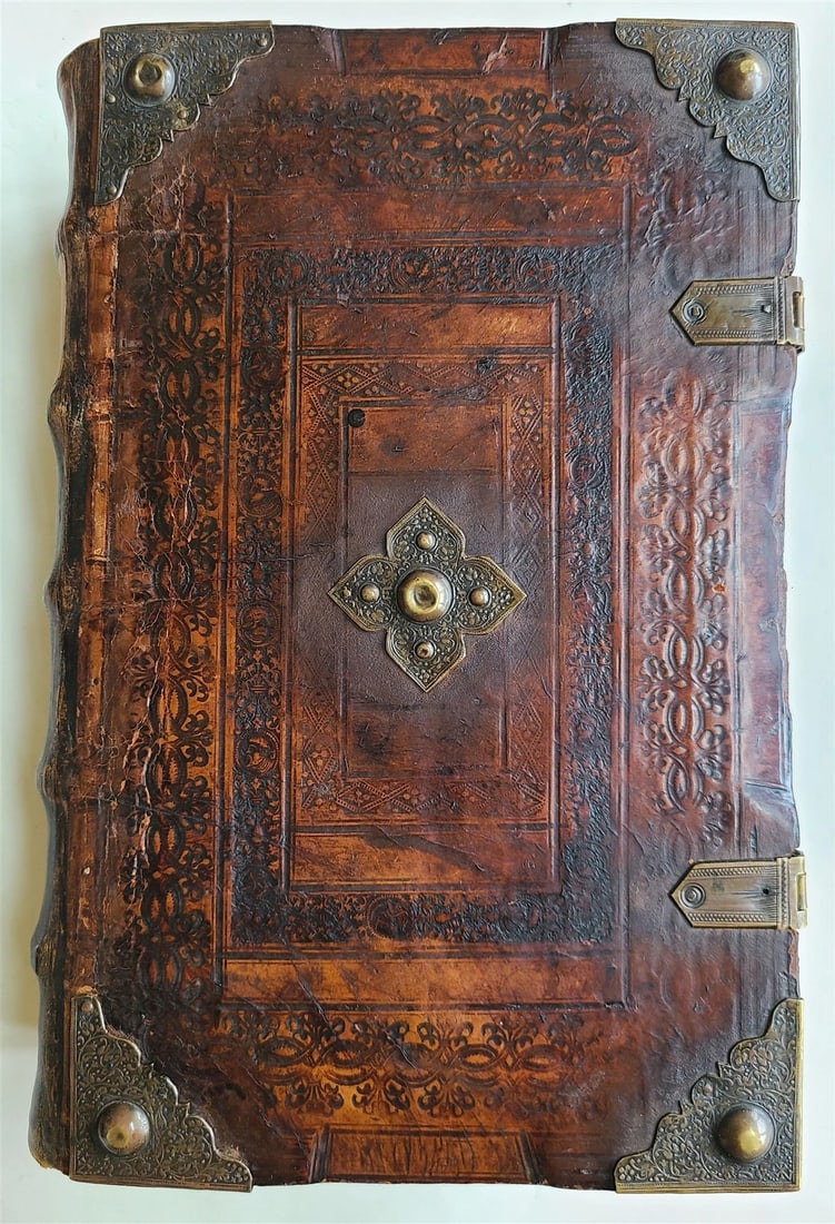 1599 BIBLE in DUTCH MOERENTORF BIBLIA SACRA FOLIO ILLUSTRATED antique 16th CENT. - 2