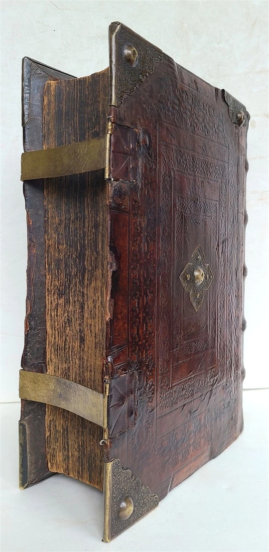 1599 BIBLE in DUTCH MOERENTORF BIBLIA SACRA FOLIO ILLUSTRATED antique 16th CENT. - 4