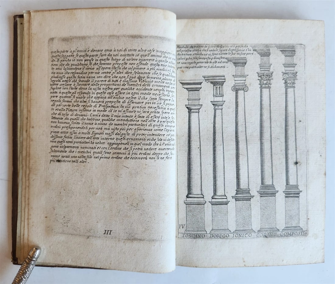 1680s ARCHITECTURE by VIGNOLA ILLUSTRATED antique Regola delli cinque ordini... - 3