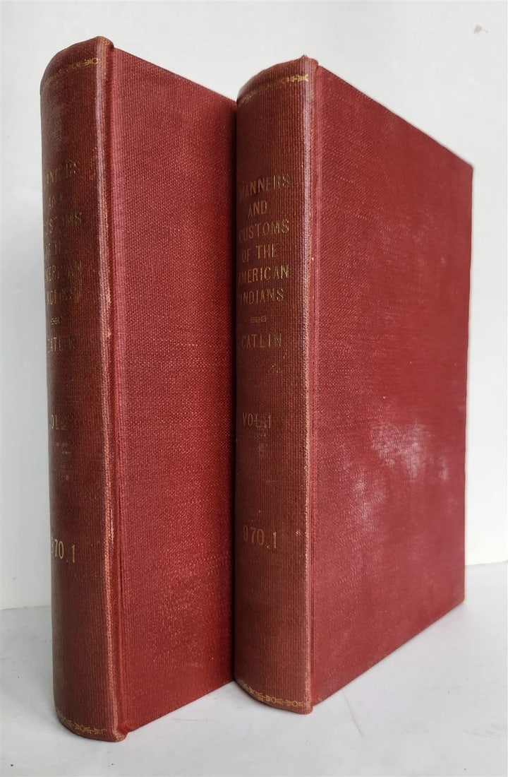 1841 MANNERS & CUSTOMS of NORTH AMERICAN INDIANS antique 2 VOLS ILLUSTRATED - 3