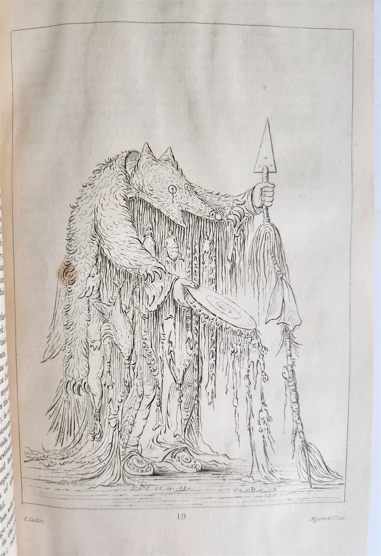 1841 MANNERS & CUSTOMS of NORTH AMERICAN INDIANS antique 2 VOLS ILLUSTRATED - 5