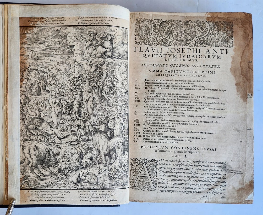 1580 FLAVIUS JOSEPHUS WORKS ILLUSTRATED by JOST AMMAN antique FOLIO Judaica - 4