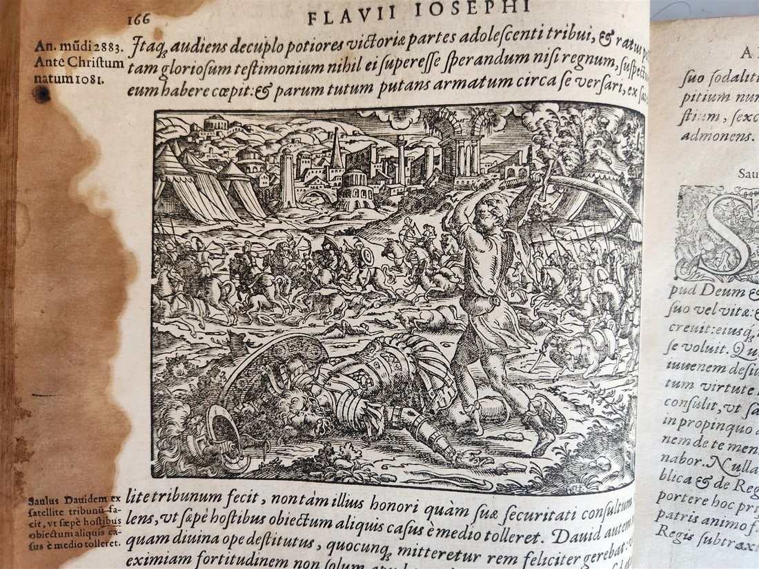 1580 FLAVIUS JOSEPHUS WORKS ILLUSTRATED by JOST AMMAN antique FOLIO Judaica - 6