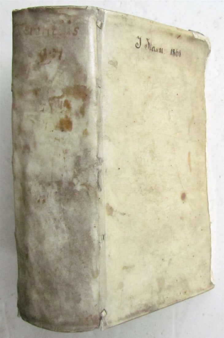 1670 PUBLII TERENTII COMOEDIAE SEX VELLUM BOUND antique - 3